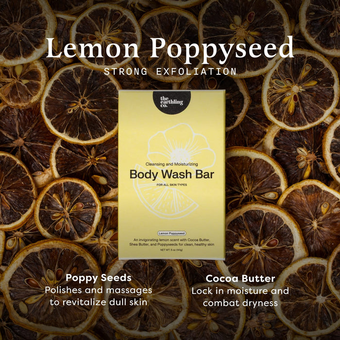 Body Wash Bar Lemon Poppyseed 